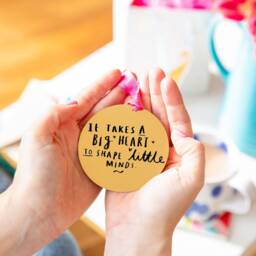 It Takes A Big Heart To Shape Little Minds - Teacher Christmas Tree Decoration - thumbnail 3