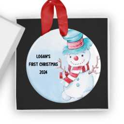 Baby's First Christmas 2026 Bauble, 1st Ornament, Personalised Decoration, Baby Xmas Keepsake, Gift, New - thumbnail 3