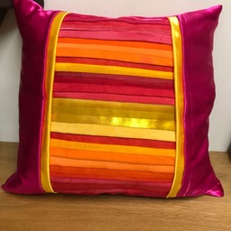 Sunset Splendour Satin Cushion - thumbnail 2