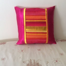 Sunset Splendour Satin Cushion - thumbnail 3