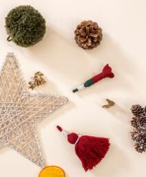 Kusikay Kit 2, Handmade Peruvian Wool Christmas Ornaments Kit Fair Trade Decor