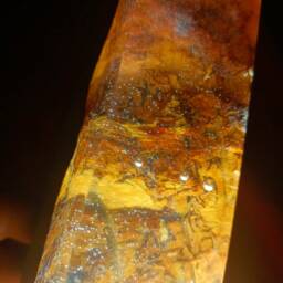 Olive Wood Resin Lamp, Warm White Led Night Light - thumbnail 4