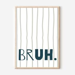 Bruh, Bro, Dude Teen & Tween Stripe Gaming Prints. Perfect For A Boys Or Girls Room, Playroom Games Room - Prints Only - thumbnail 2