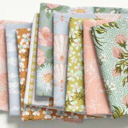 Botanical Floral Crib Sheet Or Changing Pad Cover Pink & Green - thumbnail 3