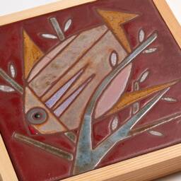 Fish Tile Pottery Sea Life Art Handmade Ceramic Tiles Ocean D??cor Coral Reef Wall Hanging Aquarium Decoration Kids Room Beach Themed Decor - thumbnail 2