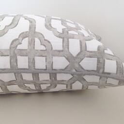 Hampton's Style Floral Cushion Cover Bronte Ivory Teal - thumbnail 3