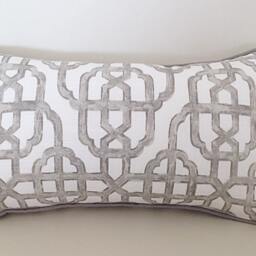 Hampton's Style Floral Cushion Cover Bronte Ivory Teal - thumbnail 2