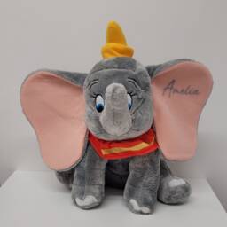 Personalised Dumbo Baby Blanket & Teddy Gift Set Embroidered Plush Toy - thumbnail 2