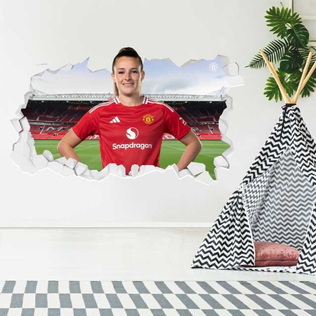 Manchester United Fc Wall Sticker - Ella Toone 24/25 Broken Decal - image 1