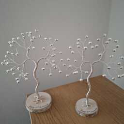 Personalised Silver Anniversary Tree, Handmade 25Th Wedding Gift - thumbnail 2