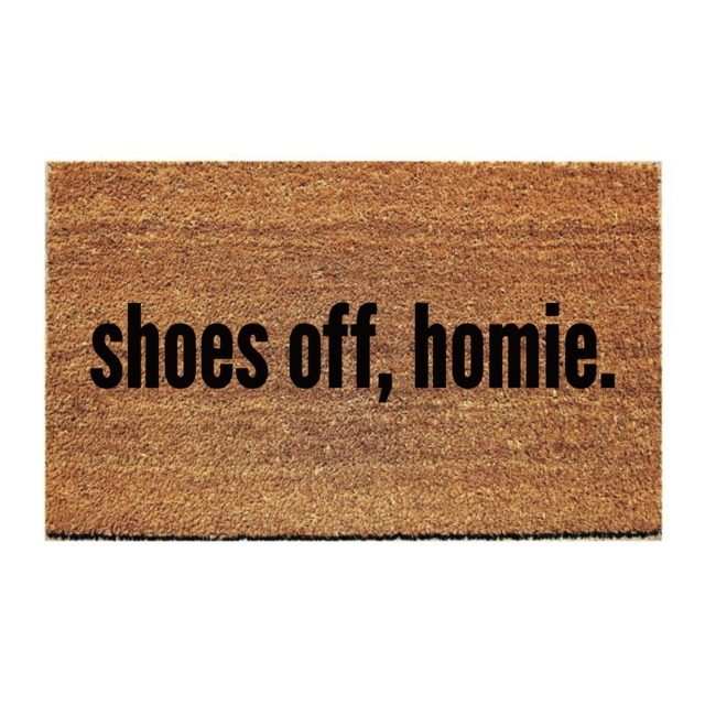 Custom Doormat Funny - Shoes Off, Homie - image 1
