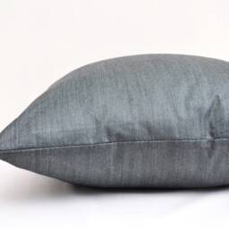 Black Ikat Pillow Cover, Handmade Organic Cotton Cushion - thumbnail 3