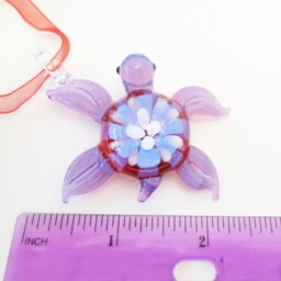 Glass Turtle Christmas Tree Ornament, Figurine - thumbnail 4