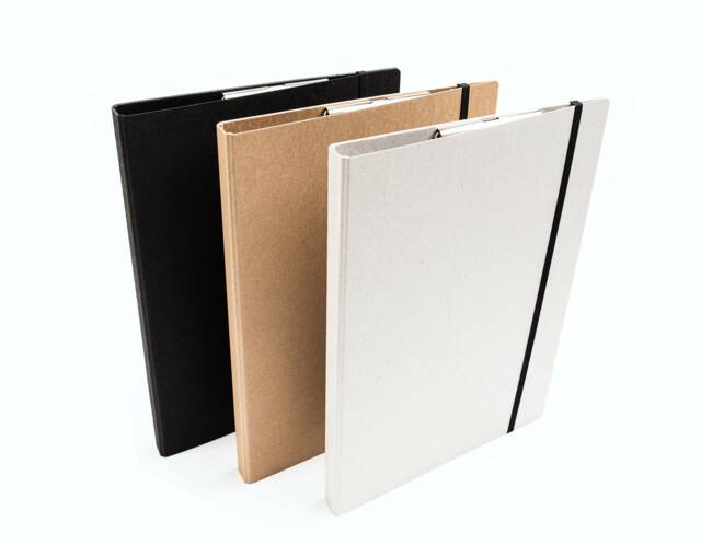 A4 Clipboard Made From Recycled Paper, Document Folder, Pen Holder, Elastic Band, Minimalist, Office Organizer - image 1