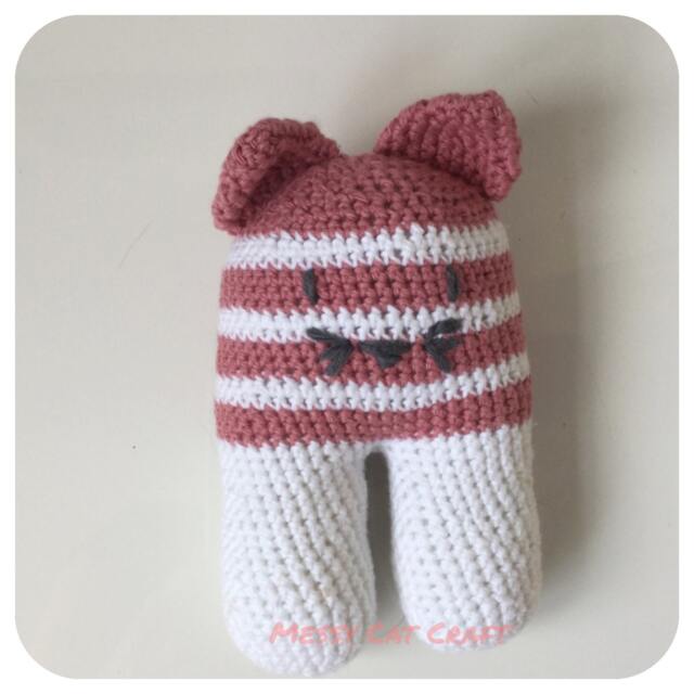 Crocheted Sweet Rattle Kitten - image 1