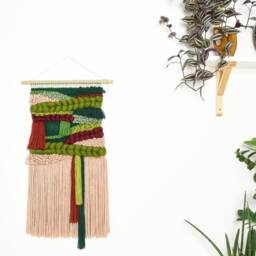 Handcrafted Woven Wall Hanging Modern Bohemian Tapestry - thumbnail 2