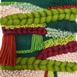 Handcrafted Woven Wall Hanging Modern Bohemian Tapestry - thumbnail 3