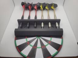 Wall Mountable Dart Holder - Dartboard Inspired Stand Customizable Gift Perfect Organiser For Lovers Games Room - thumbnail 1