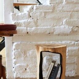 Space-Saving Coffee Log Side Table Artisan Made From Wood Available in Different Heights - Modern Farmhouse Decor Tree Stump - thumbnail 3