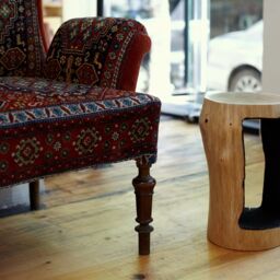 Space-Saving Coffee Log Side Table Artisan Made From Wood Available in Different Heights - Modern Farmhouse Decor Tree Stump - thumbnail 2