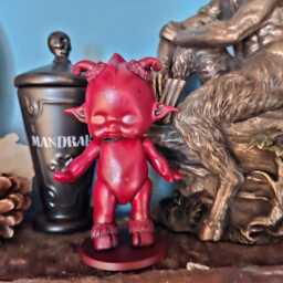 "Unique Upcycled Recycled Resculpted ""Demonic Kutipe Style Doll" - thumbnail 4