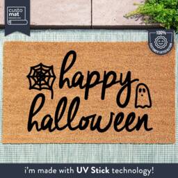 Happy Halloween Doormat - Funny Welcome Decor Porch Fall Decorations - thumbnail 1