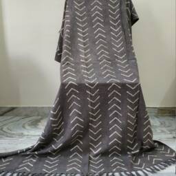 Dark Gray Throw, Bedspread, Sofa Blanket, Couch Coverlet, Bed Runner With Tassels, Living Room Decor, Hand Loom Decorative, Mudcloth Bedding - thumbnail 2