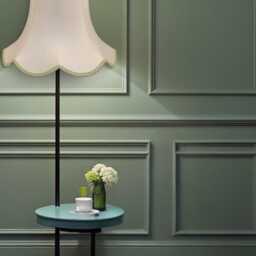Traditional Cream Fabric Lampshade Handmade For Table & Floor Standard Lamp Bases, Wall Light Fixtures, Ceiling Fittings - thumbnail 3