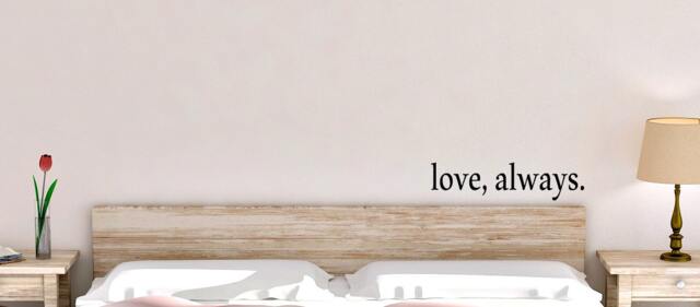 Love, Always. Wall Decal, Vinyl Sticker, Bedroom Home Decor, Master - image 1
