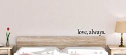 Love, Always. Wall Decal, Vinyl Sticker, Bedroom Home Decor, Master - thumbnail 1