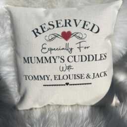 Personalised Nanny Cushion Mothers Day Gift Reserved For, Gift From Child Grandma - thumbnail 4