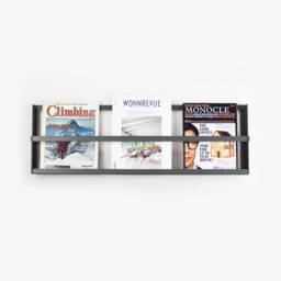 Wall Mounted Big Magazine Rack/& Book Holder Gift For Readers Cafe Display Minimalist Showcase