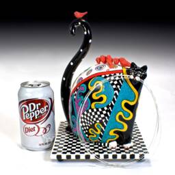 Ceramic Cat Sulpture - Za Zing - thumbnail 4