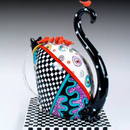 Ceramic Cat Sulpture - Za Zing - thumbnail 3