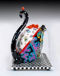 Ceramic Cat Sulpture - Za Zing - thumbnail 1