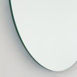Orbis??? Bronze Tinted Round Contemporary Frameless Mirror, Customisable - thumbnail 4