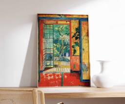 Traditional Japanese Tea House Poster, Art Print, Food Asian Decor, Art, Oriental Print - thumbnail 1