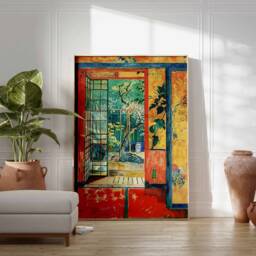 Traditional Japanese Tea House Poster, Art Print, Food Asian Decor, Art, Oriental Print - thumbnail 2