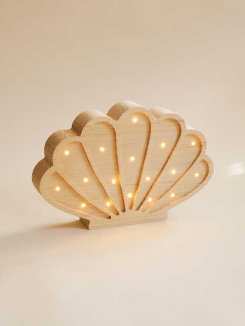 Handcrafted Seashell Led Night Light - Unique Kids Room Decor Lamp, Personalized Gift, For Baby - image 1