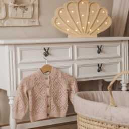 Handcrafted Seashell Led Night Light - Unique Kids Room Decor Lamp, Personalized Gift, For Baby - thumbnail 3