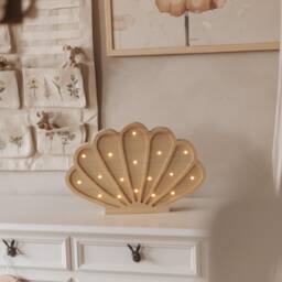 Handcrafted Seashell Led Night Light - Unique Kids Room Decor Lamp, Personalized Gift, For Baby - thumbnail 2