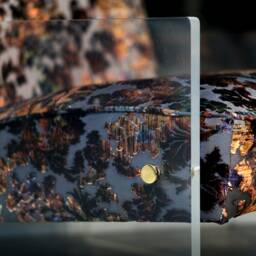 Modern Plexiglass Armchair Velvet Lounge Chair - thumbnail 2