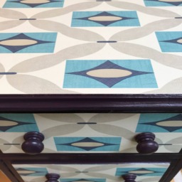 Soldsoldsoldsturdy Pine Drawer Set/Nightstand Upcycled in Farrow & Ball Pelt - thumbnail 2