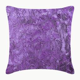 "Art Silk Purple Cushion Cover 16""x16" - thumbnail 3