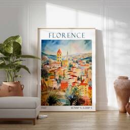 Florence Travel Print, Poster, Italy Wall Art, Italian Decor, Gift, Cathedral Art - thumbnail 3