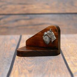 Schnauzer - Wooden Candlestick With Dog, Souvenir, Decoration, Limited Edition, Collection - thumbnail 2