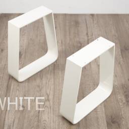 Trapezoid Coffeetable Legs, Steel Bench Legs With Bent Corners, Set Of 2 - thumbnail 2
