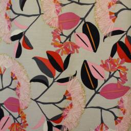 Pink Wattle Lampshade - Table Lamp Australiana Bottlebrush Gumnut Gum Tree Australian Design - thumbnail 3