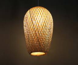 Rustic Bamboo Pendant Light Rural Style Hanging Lamp