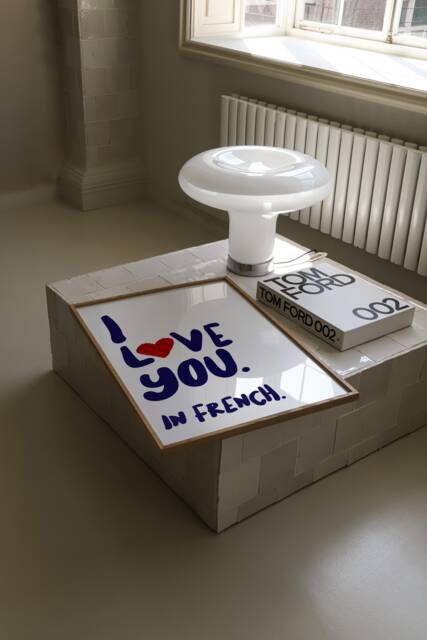 I Love You in French Print, Quote, Prints, Je T'aime, T'aime Prints, Quote Prints - image 1